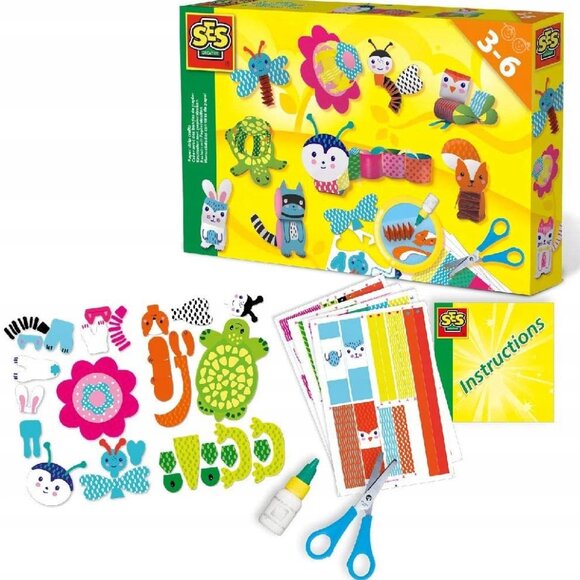 New in Box SES Creative Paper Strip Crafts For Age 3-6 - Picture 1 of 14